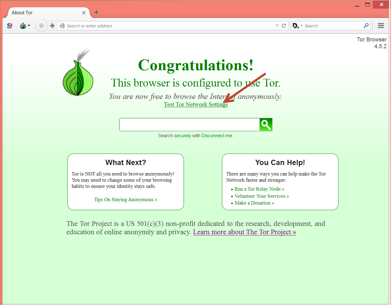 setting tor browser